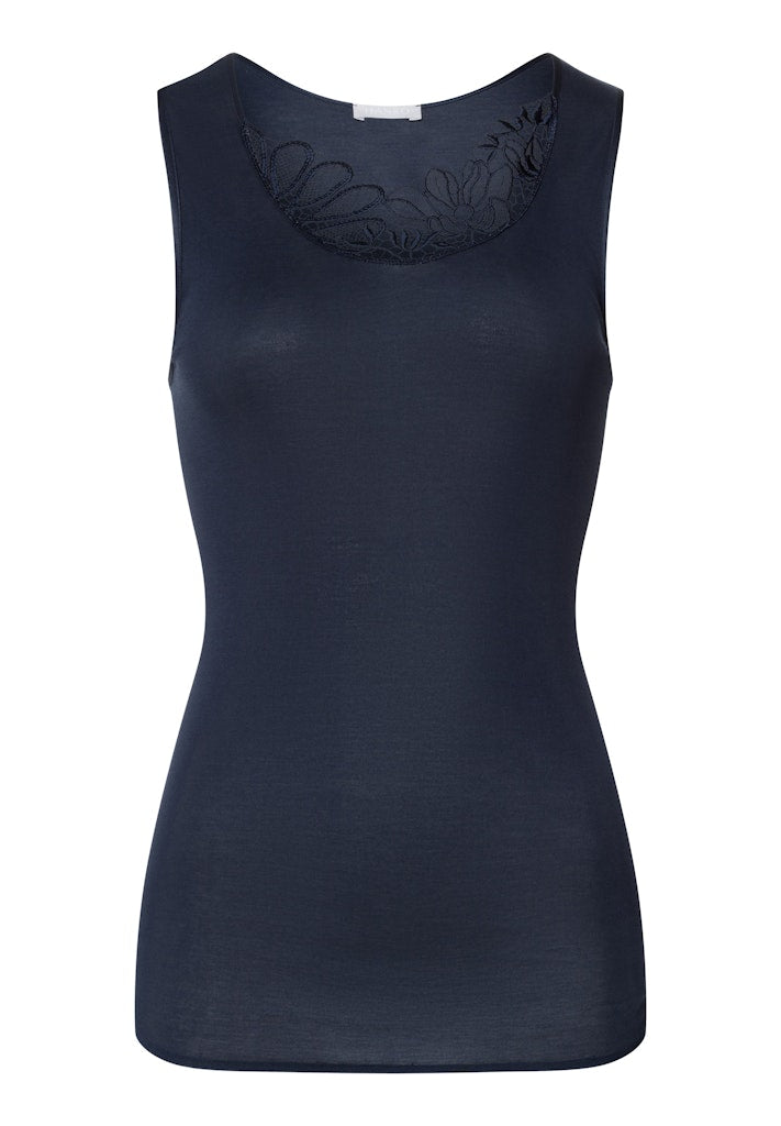 The Belina Top By HANRO In Deep Navy