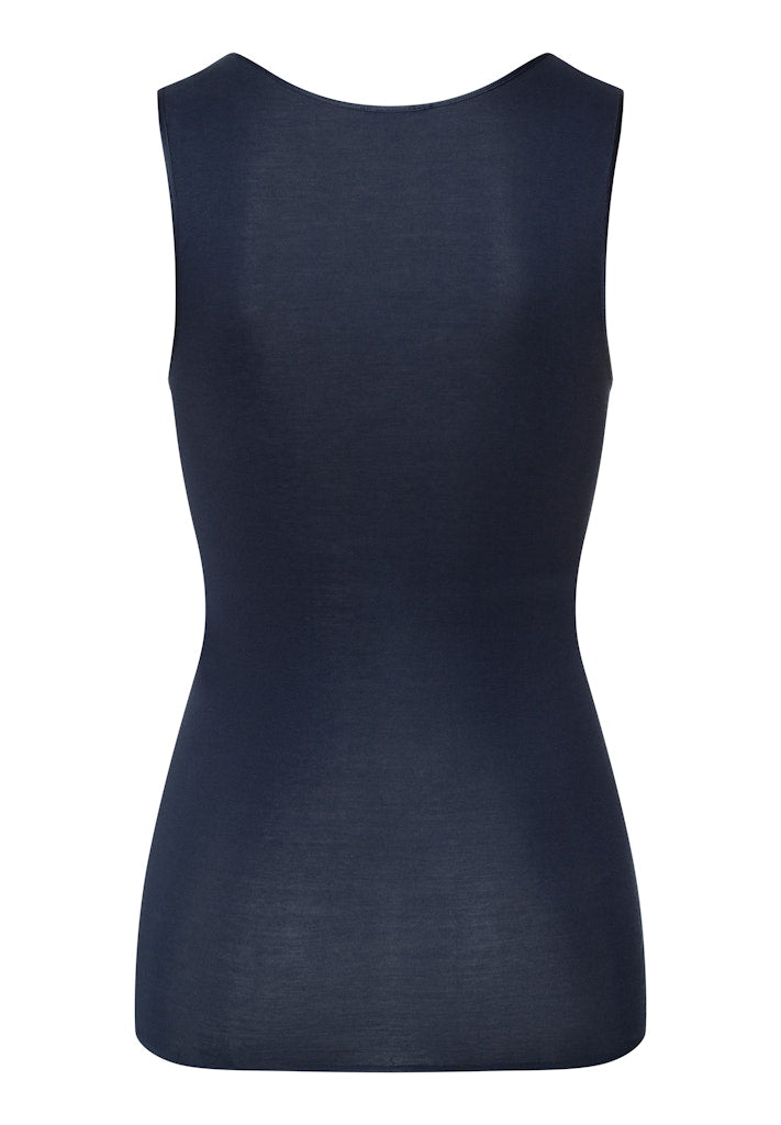 The Belina Top By HANRO In Deep Navy