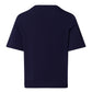The Micro Touch-Short Sleeve Sweatshirt By Hanro In Deep Navy