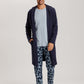 The Night & Day-Robe By Hanro In Deep Navy