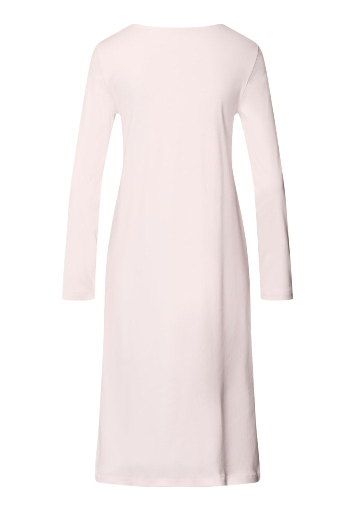 The Belina Long Sleeve Nightdress By HANRO In Rosewater