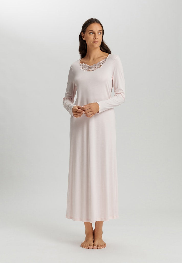 Thr Belina - Long Sleeve Nightdress By HANRO In Rosewater