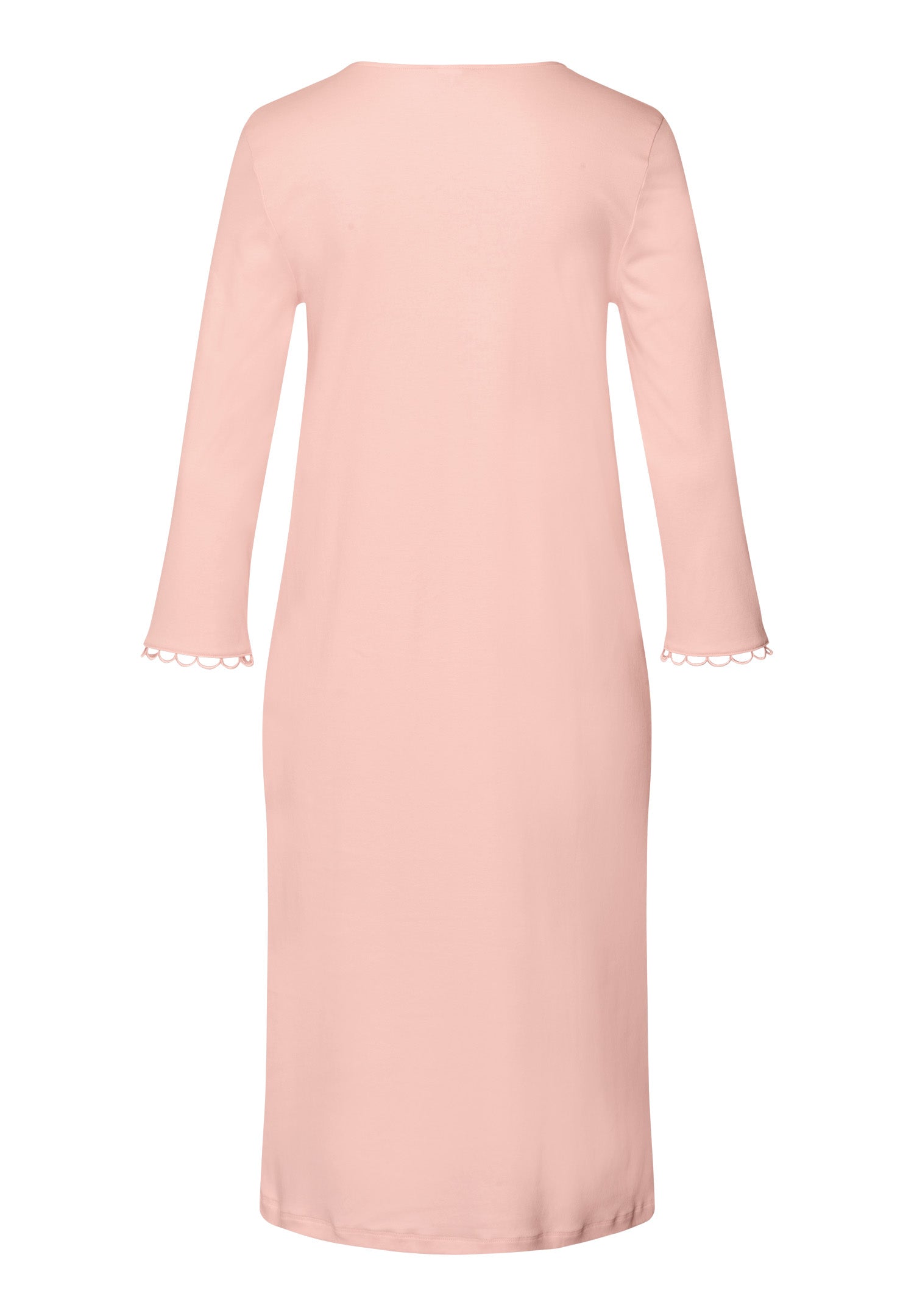 The Anouk-3/4 Slv Nightdress 110cm By Hanro in Pink Blaze