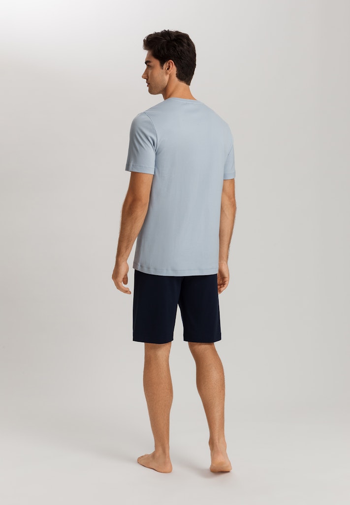 The Night & Day-Short Sleeve Pyjama By HANRO In Sea Breeze