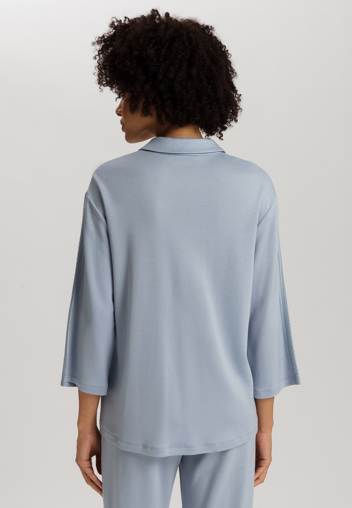The Pure Comfort-Cardigan By Hanro In Sea Breeze