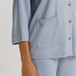 The Pure Comfort-Cardigan By Hanro In Sea Breeze