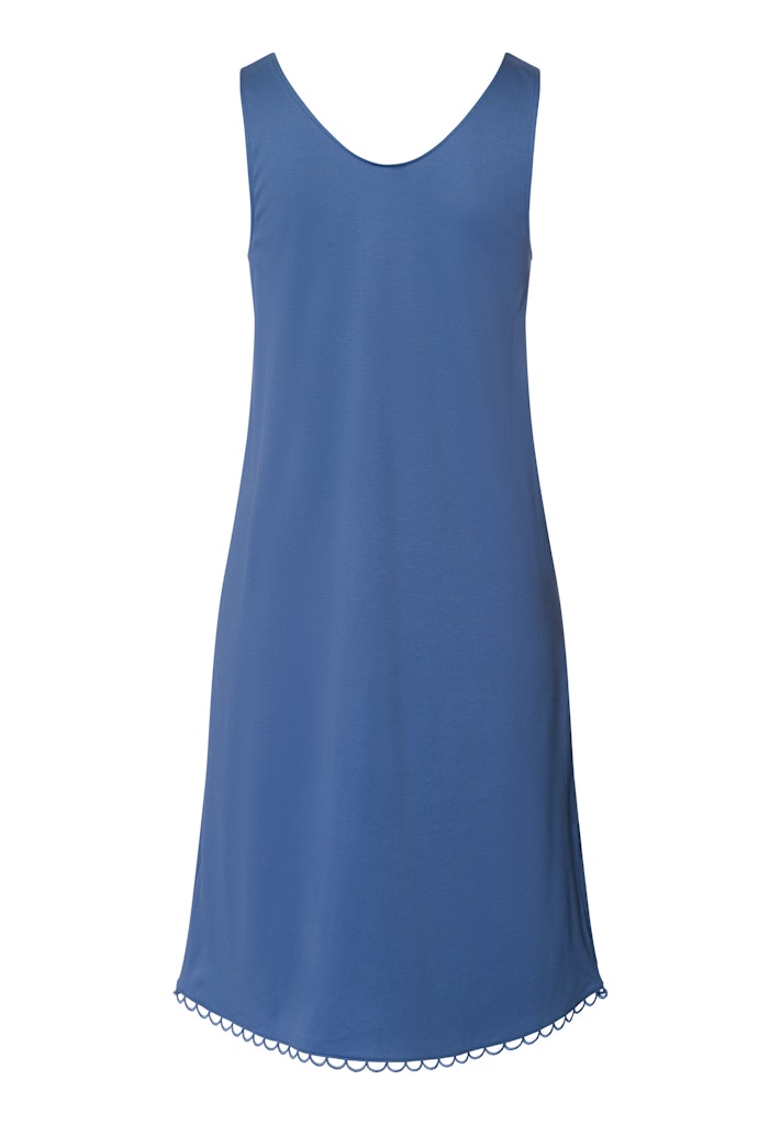 The Anouk-Sleeveless Nightdress By HANRO In Slate Blue