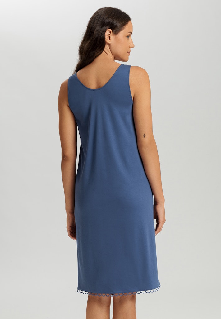 The Anouk-Sleeveless Nightdress By HANRO In Slate Blue