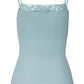 The Moments-Spaghetti Top By Hanro in Tourmaline Blue