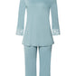 The Moments Nw-3/4 Slv Pajama By Hanro in Tourmaline Blue