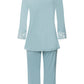 The Moments Nw-3/4 Slv Pajama By Hanro in Tourmaline Blue