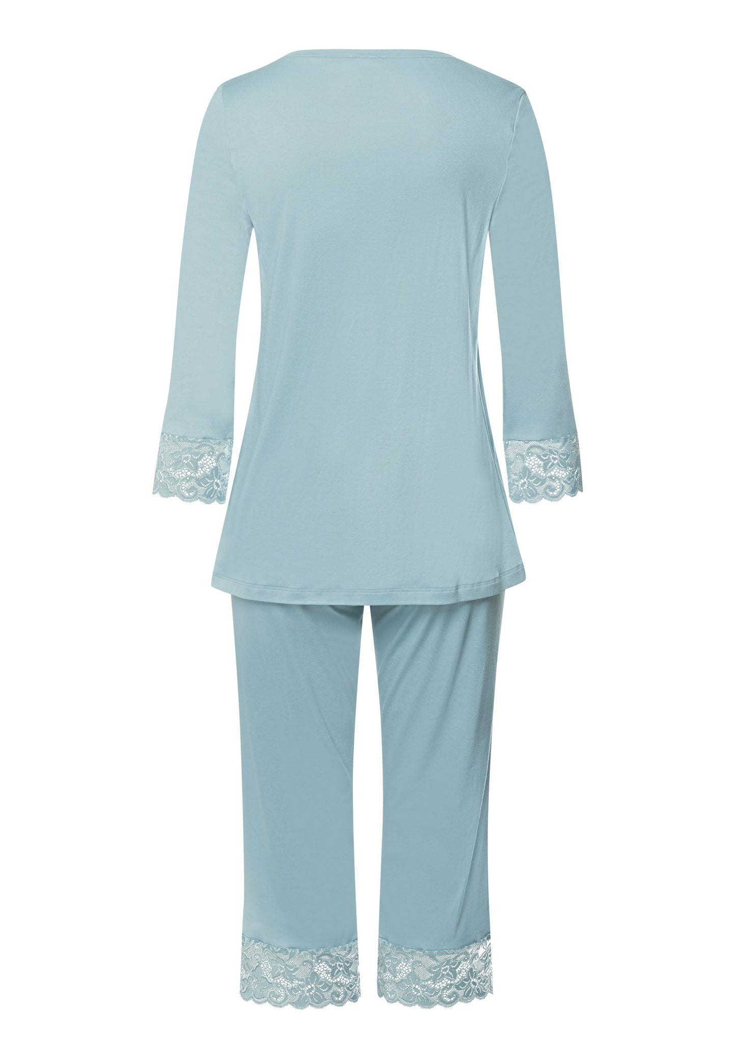 The Moments Nw-3/4 Slv Pajama By Hanro in Tourmaline Blue