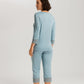 The Moments Nw-3/4 Slv Pajama By Hanro in Tourmaline Blue