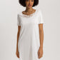 The Kalea Nw-S/Slv Nightdress 100 Cm By Hanro in Off White