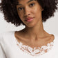The Kalea Nw-S/Slv Nightdress 100 Cm By Hanro in Off White