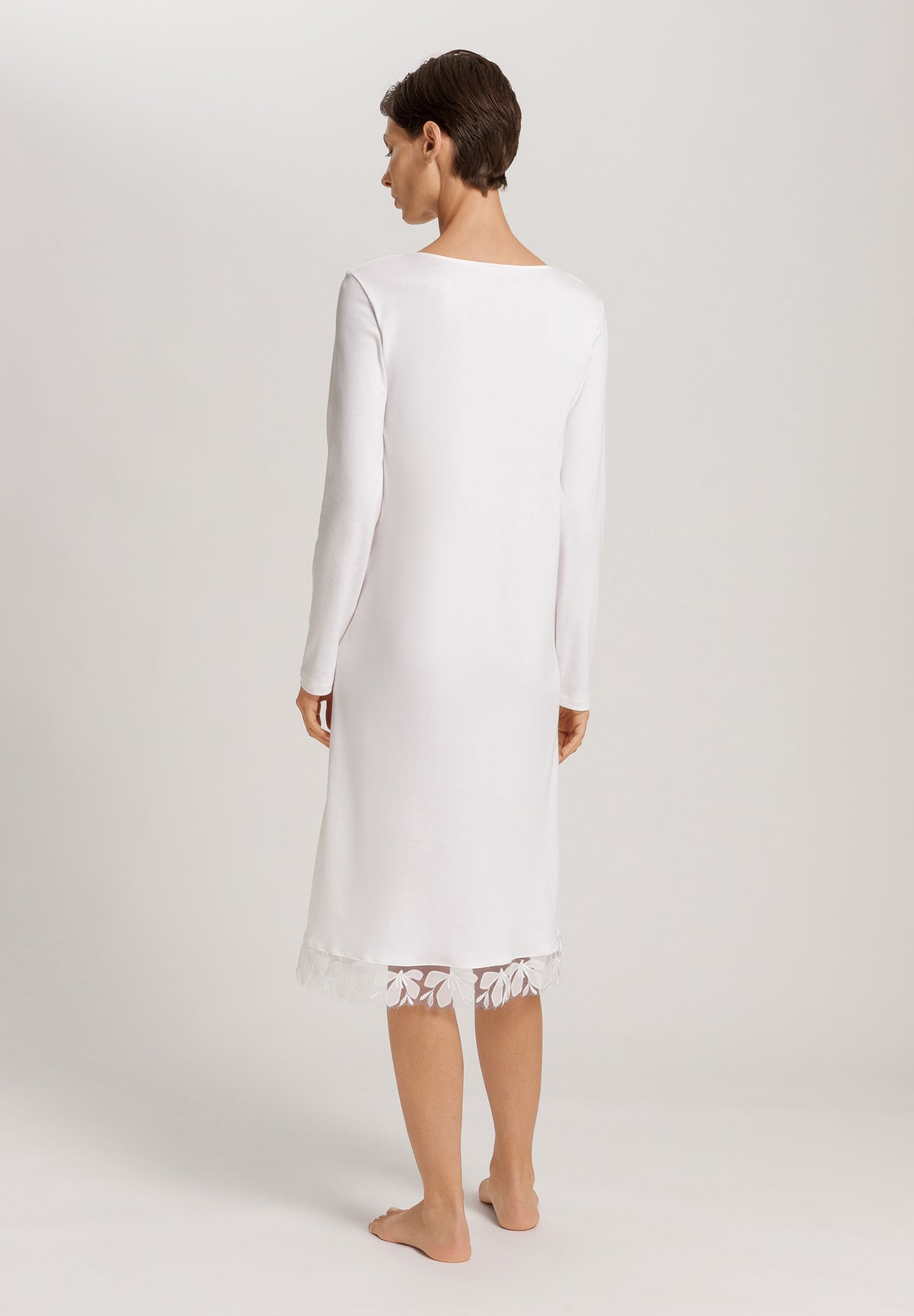 The Kalea Nw-Long Sleeve Nightdress 110Cm By HANRO in Off White