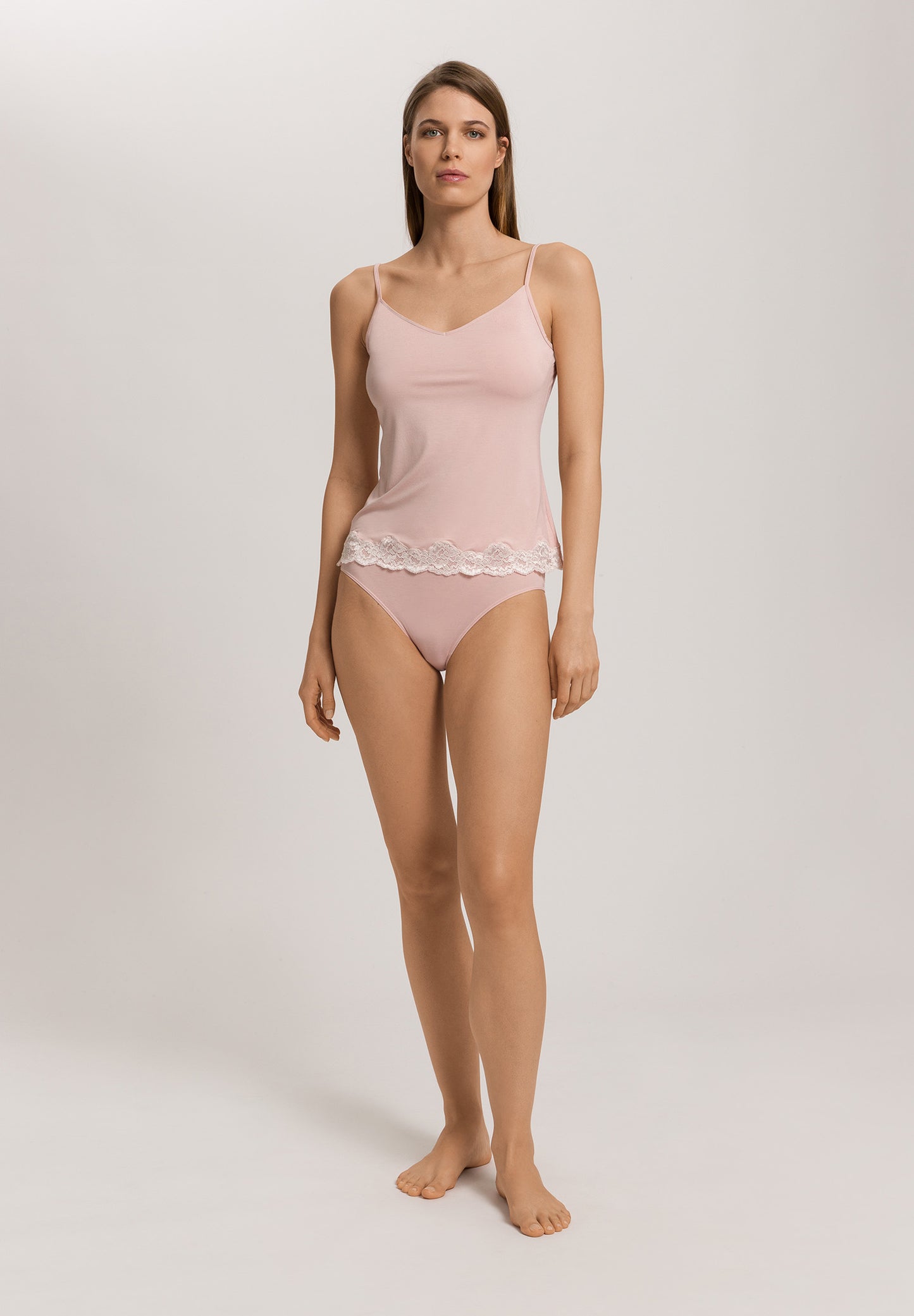 The Dana-Spaghetti Top By Hanro in Blush