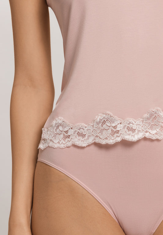 The Dana-Spaghetti Top By Hanro in Blush