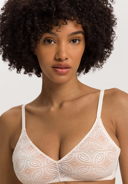 The Ruby-Soft Cup Bra By Hanro in Misty White