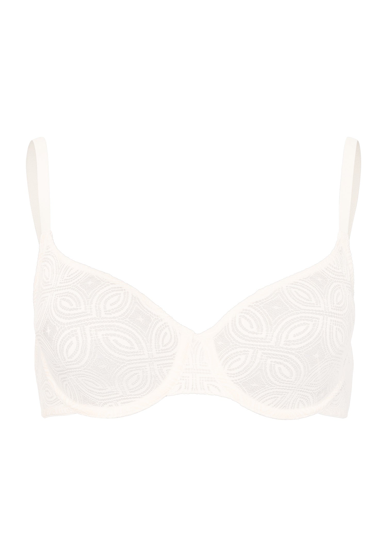 The Ruby-U/Wire Bra By Hanro in Misty White