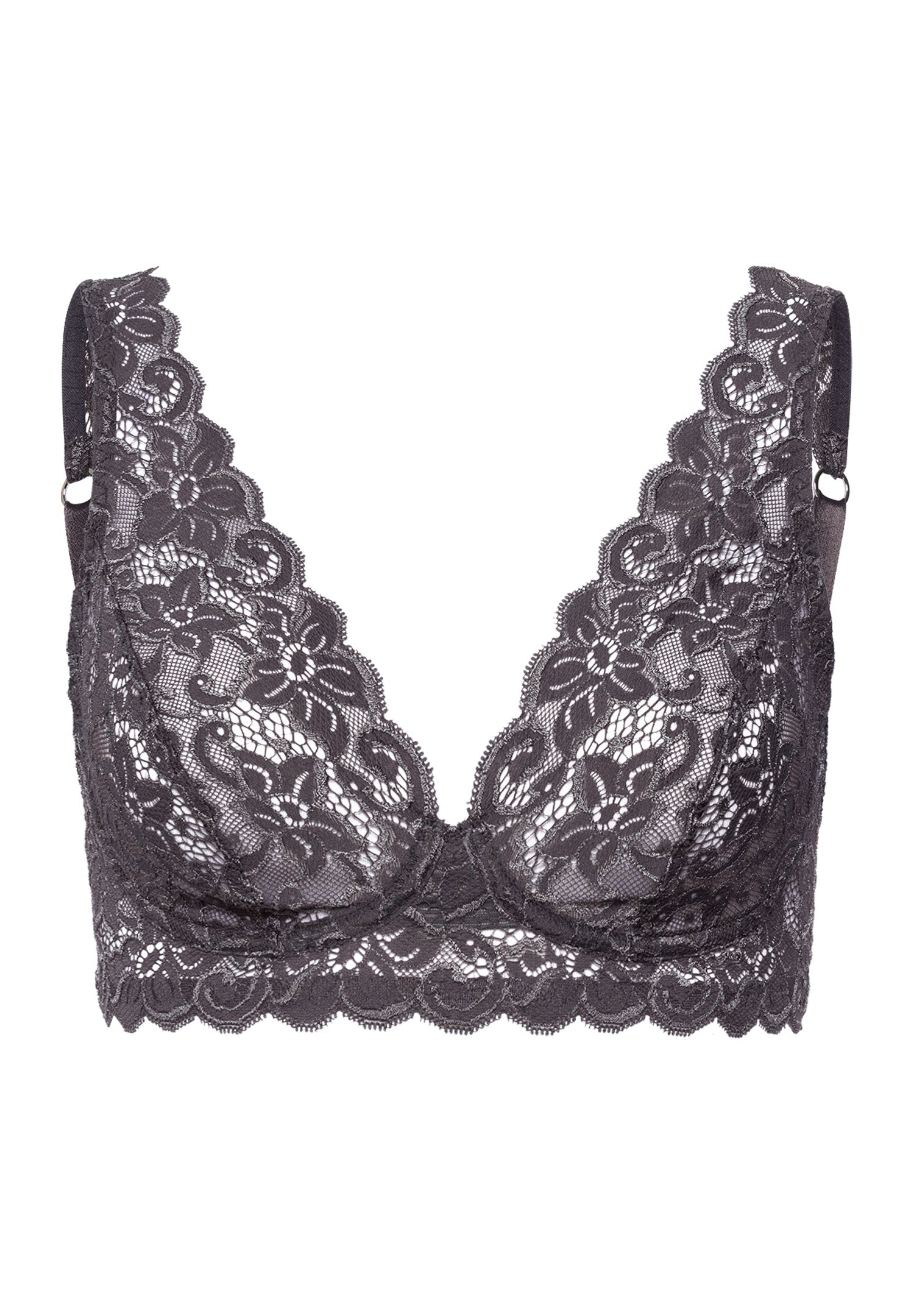 The Moments-Soft Cup Bra By Hanro in Black Pearl