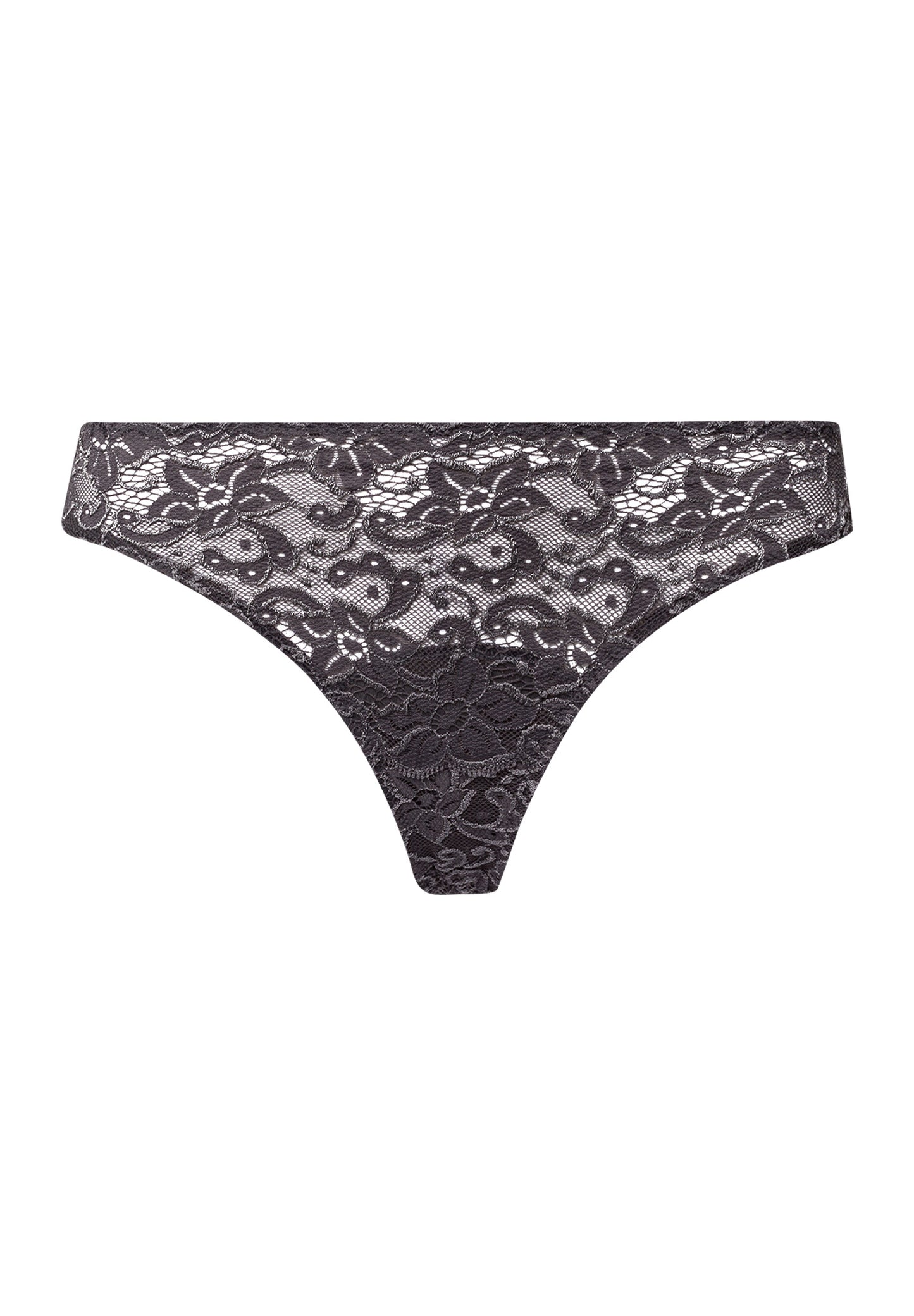 The Moments-Thong By Hanro in Black Pearl