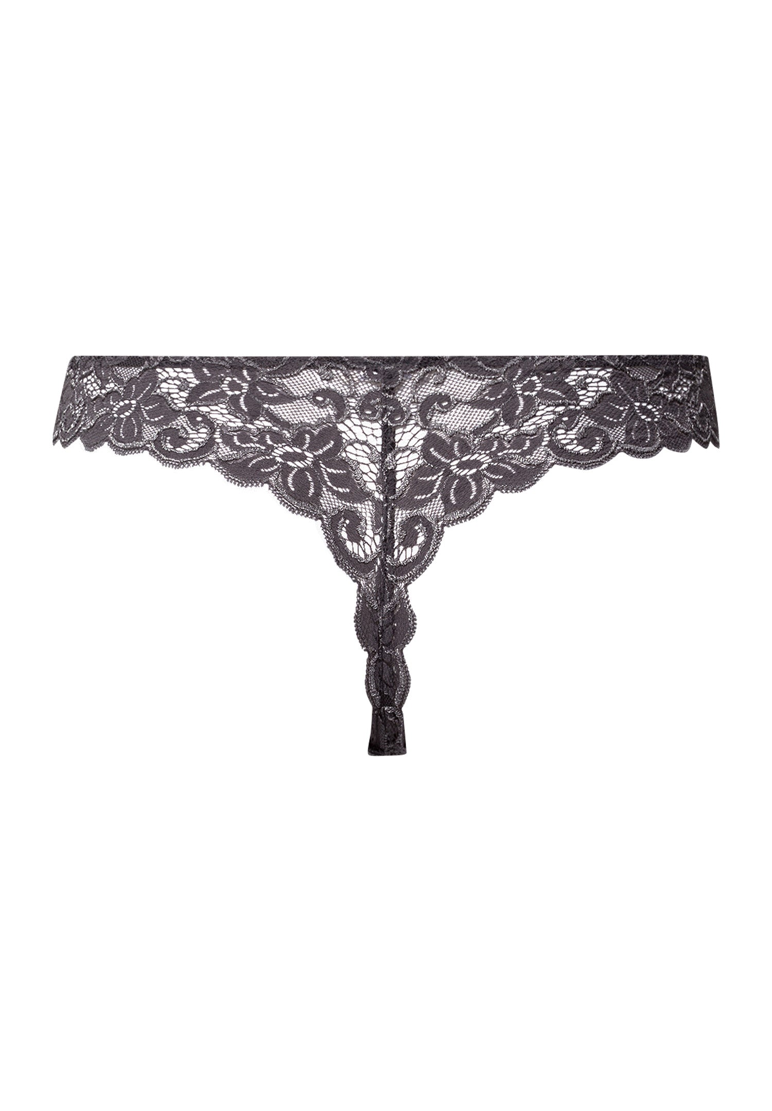 The Moments-Thong By Hanro in Black Pearl