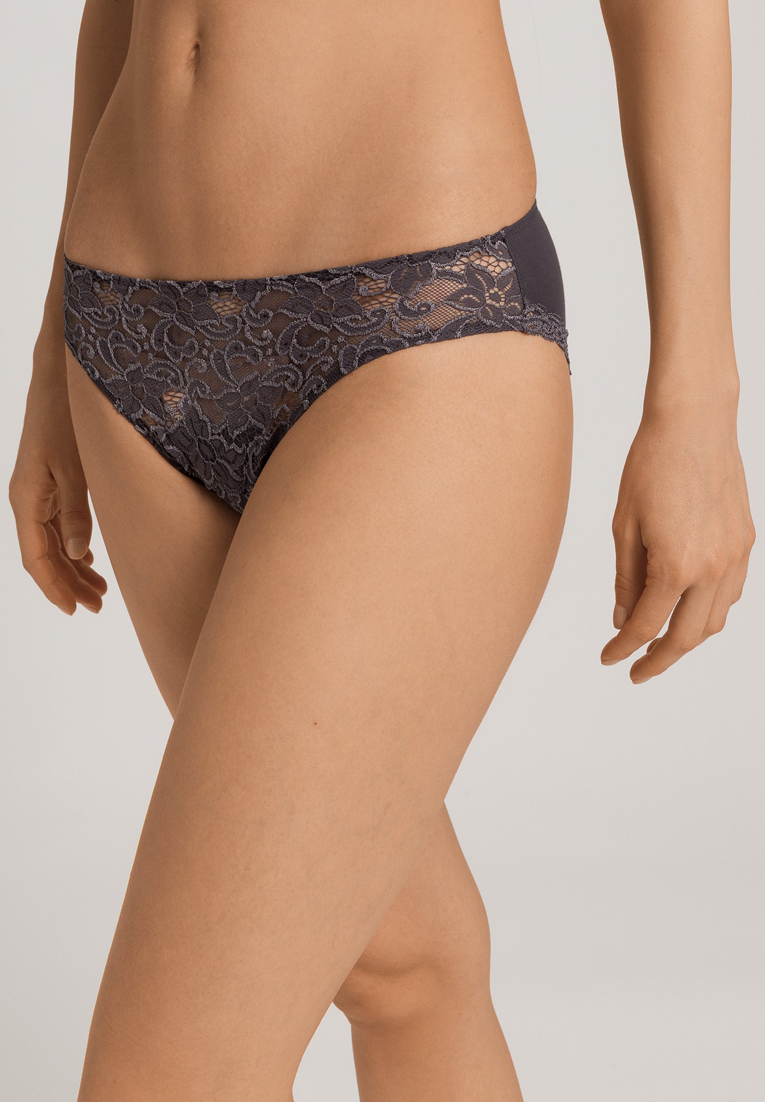 The Moments-Mini Briefs By Hanro in Black Pearl