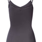 The Cotton Seamless-Spaghetti Top Padded By Hanro in Black Pearl