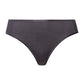 The Cotton Seamless-Midi Briefs By Hanro in Black Pearl