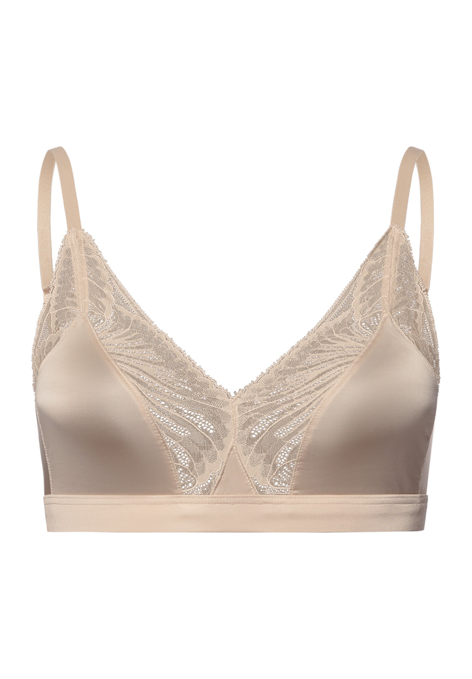 The Lilith-Soft Cup Bra By Hanro in Coffee Quartz