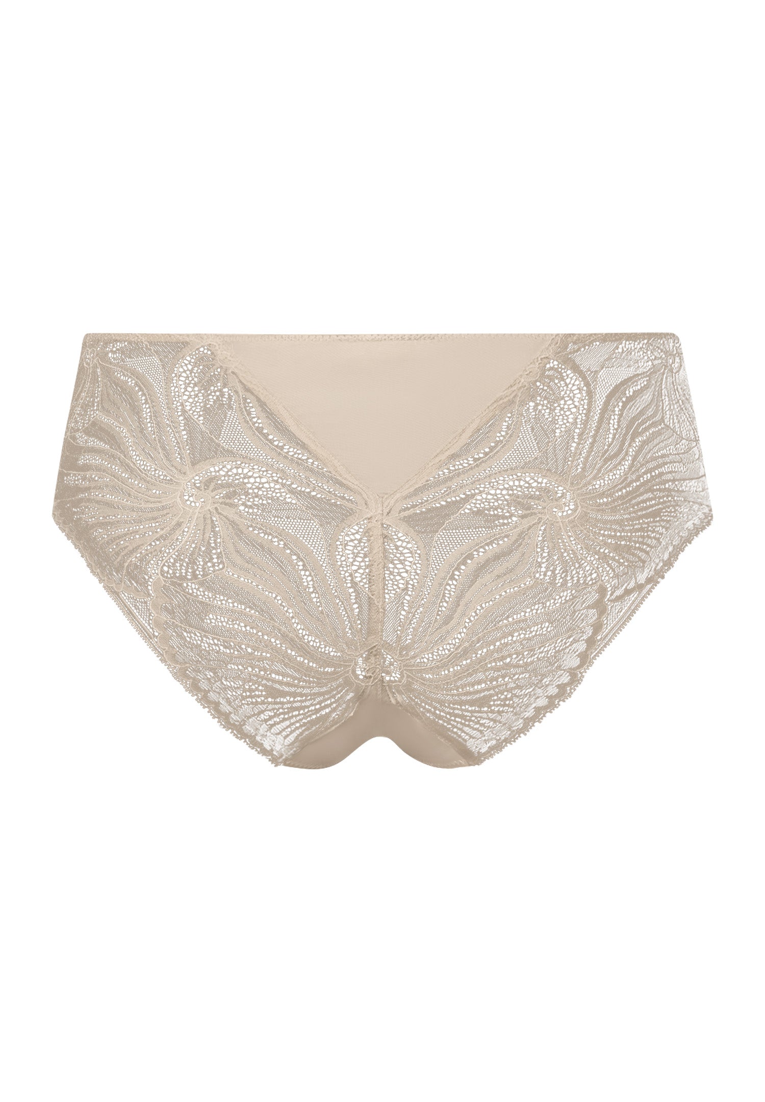 The Lilith-Midi Briefs By Hanro in Coffee Quartz
