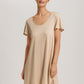 The Lilith Nw-Short Sleeve Nightdress 95Cm By Hanro in Coffee Quartz