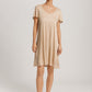 The Lilith Nw-Short Sleeve Nightdress 95Cm By Hanro in Coffee Quartz