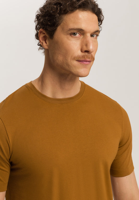 The Living Shirts-Short Sleeve Shirt By Hanro in Tapenade