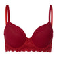 The Moments-T-Shirt Bra By HANRO in Red Dahlia