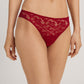 The Moments-Thong By Hanro in Red Dahlia