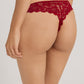 The Moments-Thong By Hanro in Red Dahlia