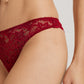 The Moments-Thong By Hanro in Red Dahlia