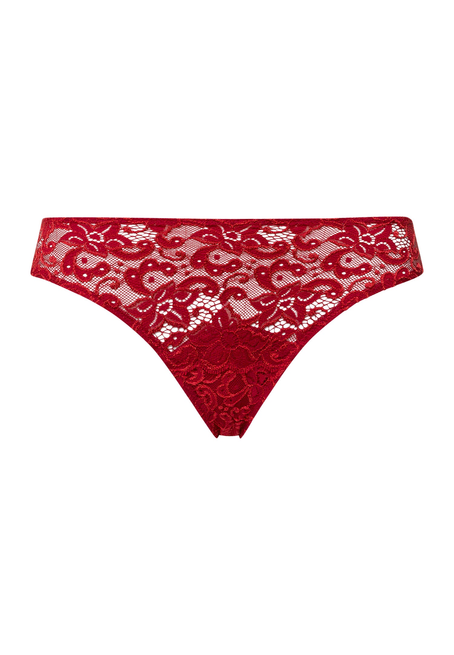 The Moments-Mini Briefs By Hanro in Red Dahlia