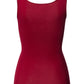 The Cotton Seamless-Tank Top By Hanro in Red Dahlia