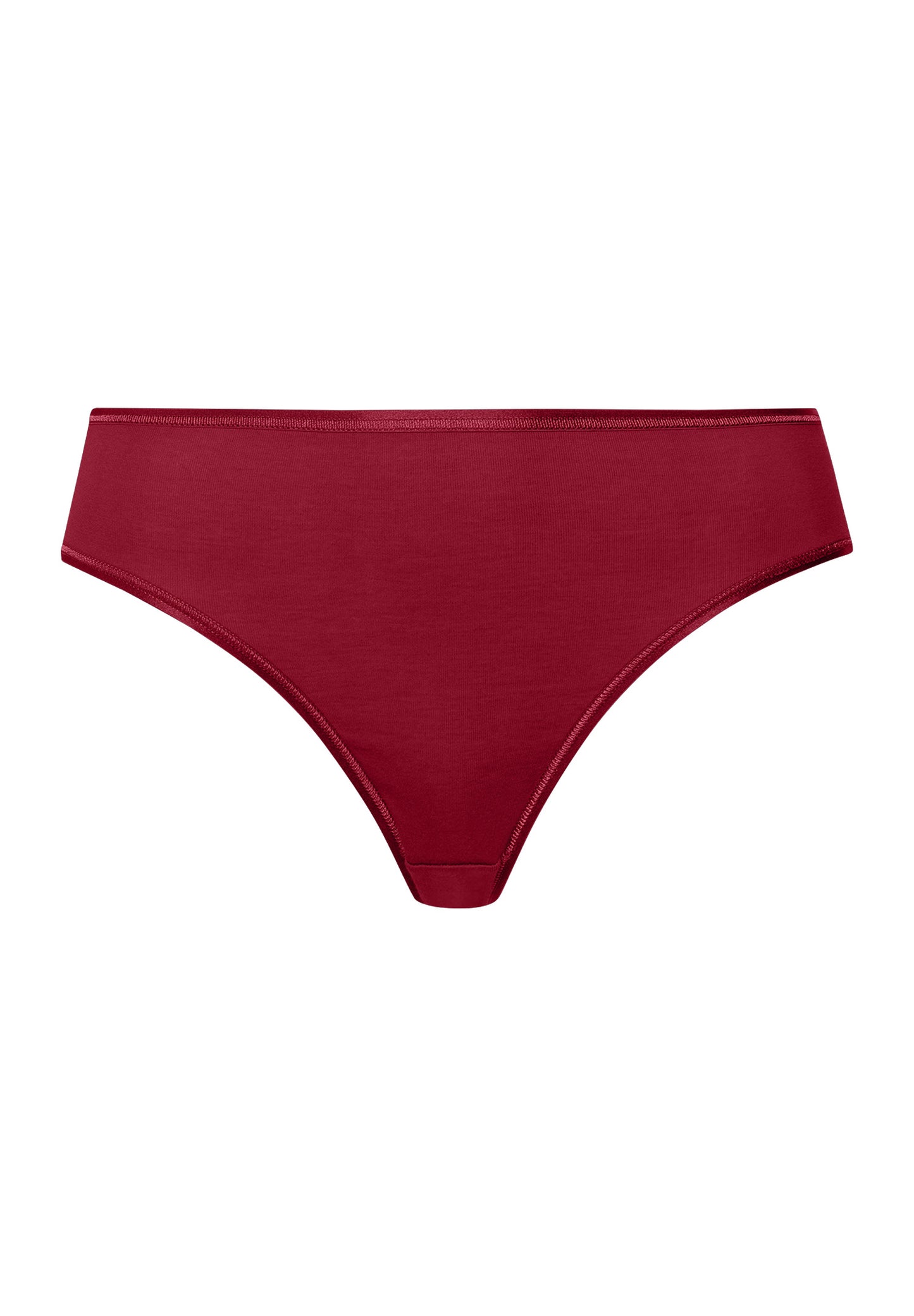 The Cotton Seamless-Midi Briefs By HANRO in Red Dahlia