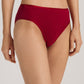 The Cotton Seamless-Midi Briefs By HANRO in Red Dahlia