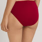 The Cotton Seamless-Midi Briefs By HANRO in Red Dahlia