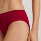 The Cotton Seamless-Midi Briefs By HANRO in Red Dahlia