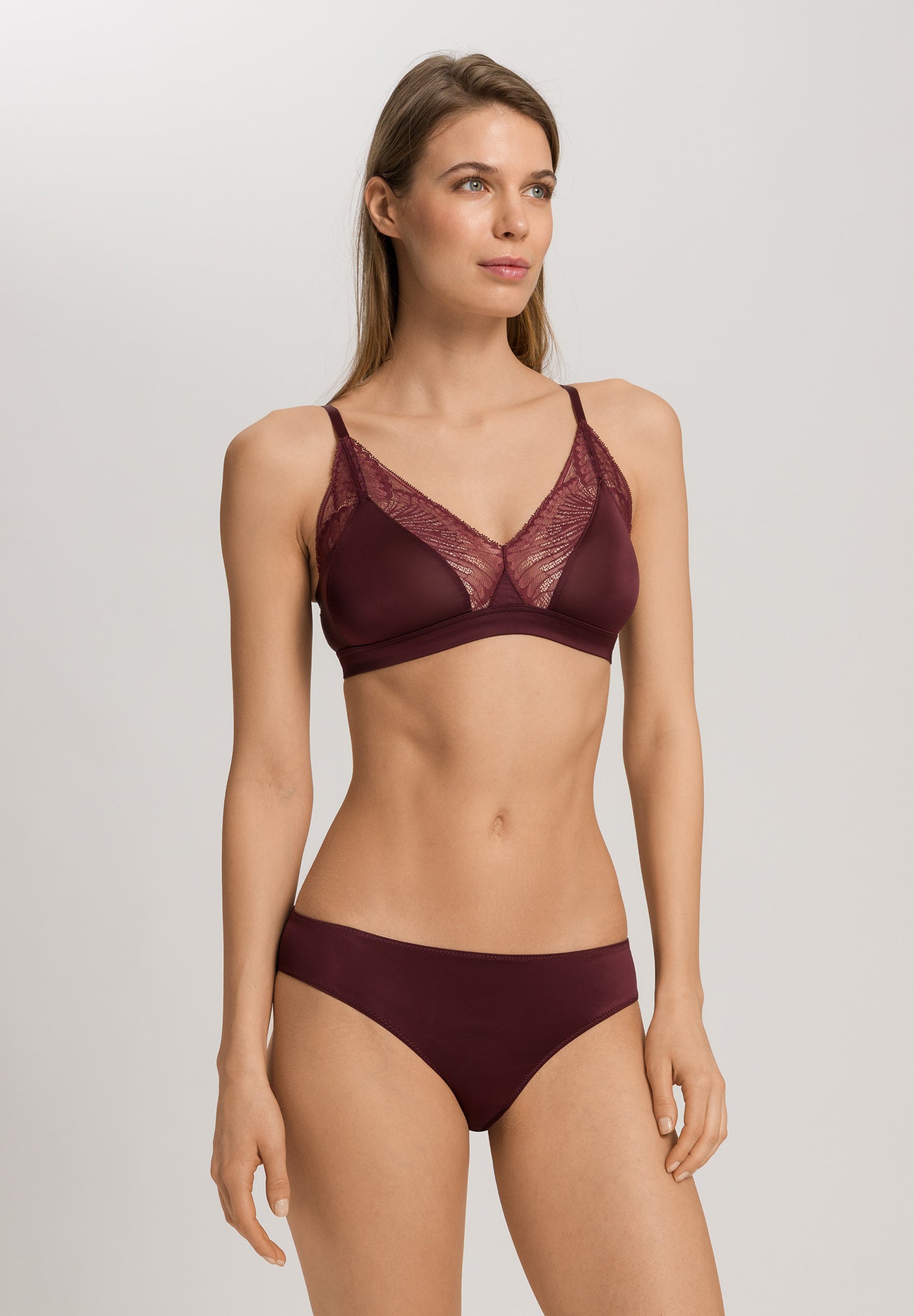 The Lilith-Soft Cup Bra By Hanro in Vivid Brown