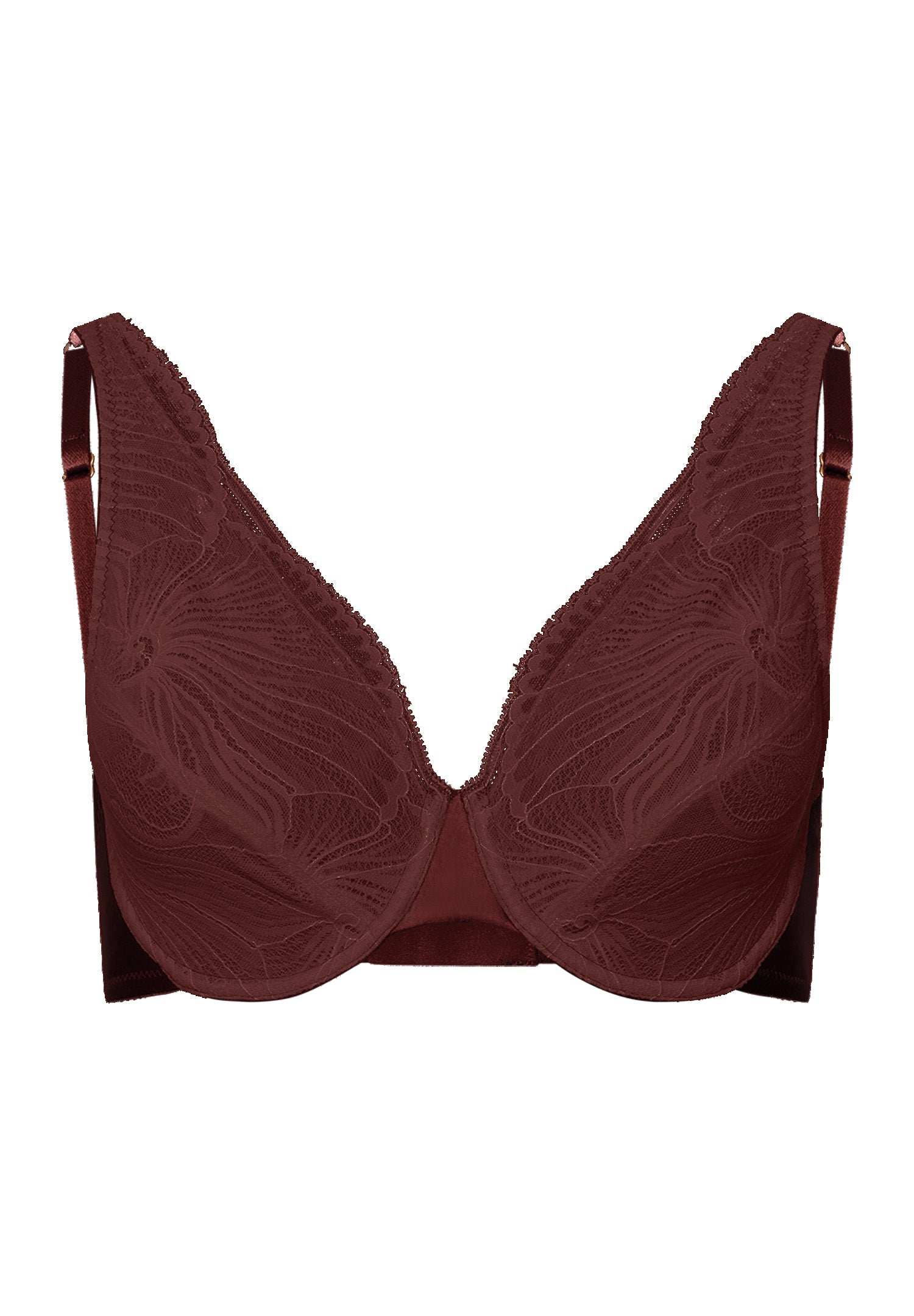 The Lilith-U/Wire Bra By Hanro in Vivid Brown