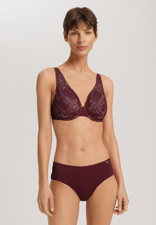 The Lilith-U/Wire Bra By Hanro in Vivid Brown