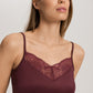The Lilith-Spaghetti Top By Hanro in Vivid Brown