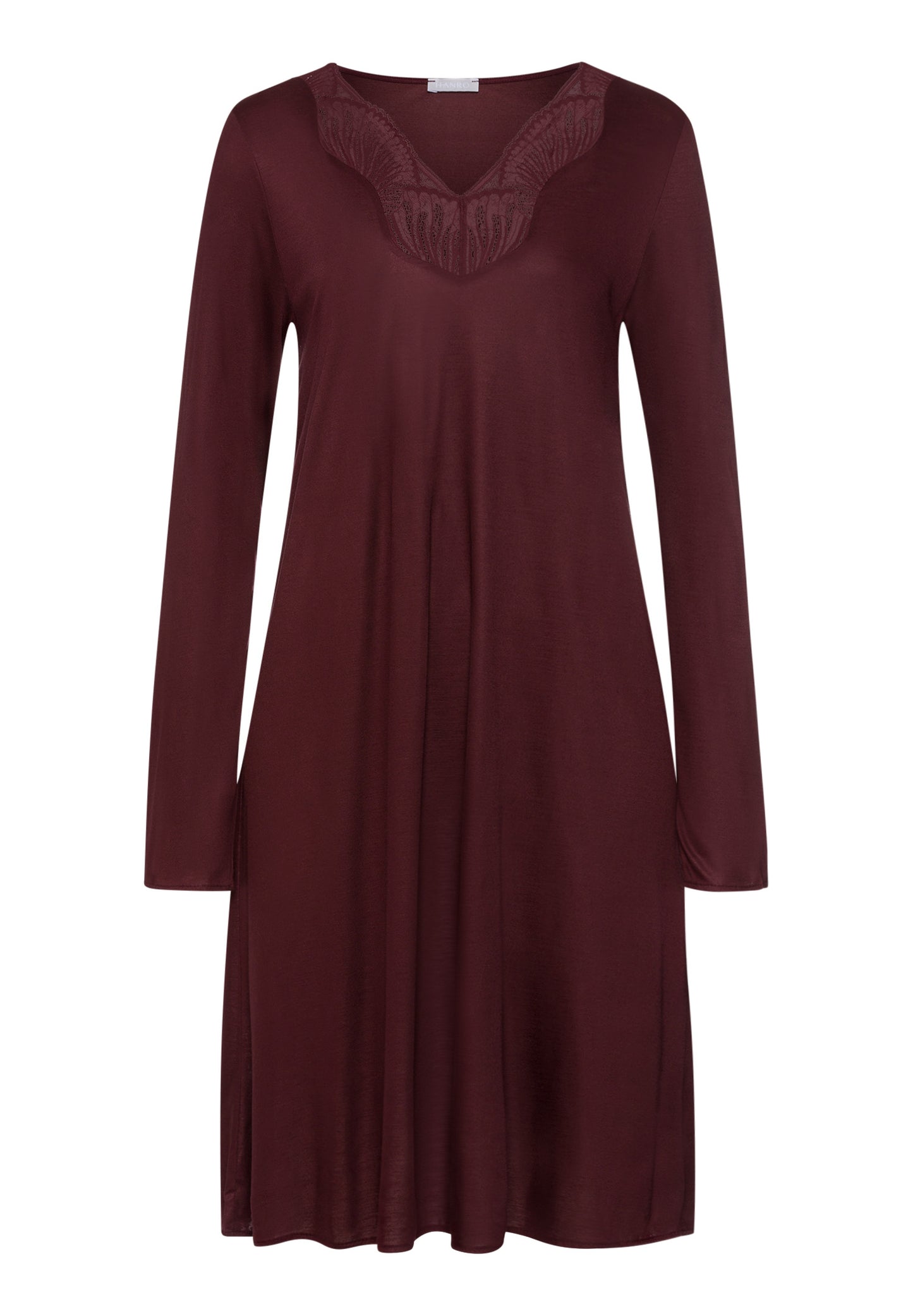 The Lilith Nw-L/Slv Nightdress 100Cm By Hanro in Vivid Brown